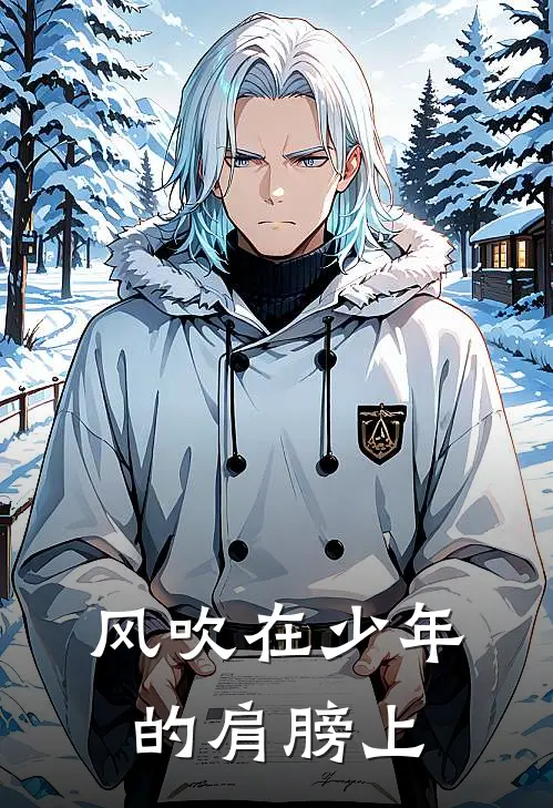 风吹在少年的肩膀上